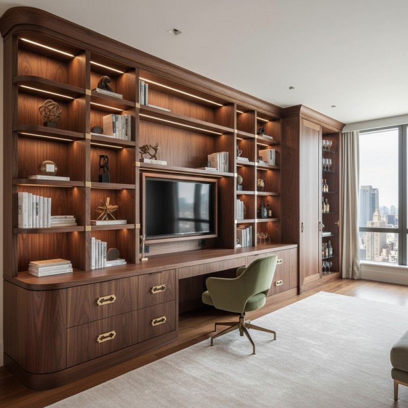 Built-In Home Office Furniture Solutions